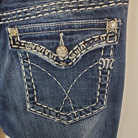 @Miss Me Womens Jeans Sz 28 Boot Stretch JE5180B3X - Picture 7 of 11